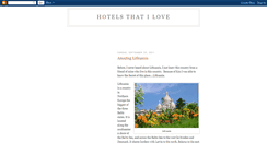 Desktop Screenshot of hotelsthatilove.blogspot.com