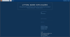 Desktop Screenshot of explicacoeslitteramundi.blogspot.com