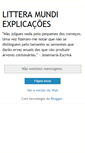 Mobile Screenshot of explicacoeslitteramundi.blogspot.com