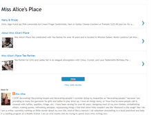 Tablet Screenshot of missalicesplace.blogspot.com