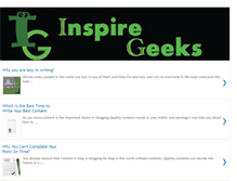 Tablet Screenshot of inspiregeeks.blogspot.com