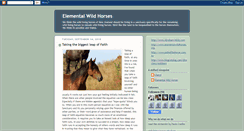 Desktop Screenshot of elementalwildhorses.blogspot.com