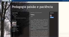 Desktop Screenshot of pedagogiapaixaoepaciencia.blogspot.com