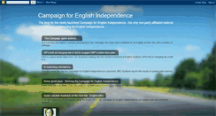 Desktop Screenshot of campaignforenglishindependence.blogspot.com