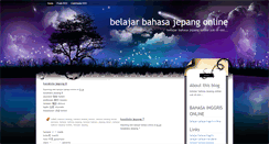 Desktop Screenshot of belajarbahasajepangonline.blogspot.com