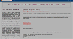 Desktop Screenshot of estudiosdefrontera.blogspot.com