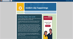 Desktop Screenshot of moderndayhappenings.blogspot.com