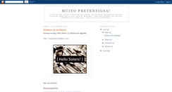 Desktop Screenshot of muitopretensiosa.blogspot.com