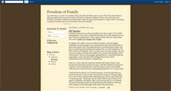 Desktop Screenshot of freedomoffamily.blogspot.com