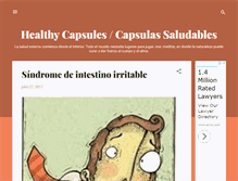 Tablet Screenshot of capsulassaludables.blogspot.com