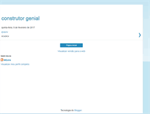 Tablet Screenshot of construtorgenial.blogspot.com