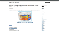 Desktop Screenshot of dietgrocerylist.blogspot.com