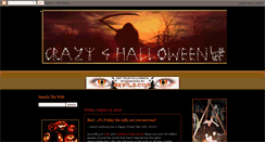 Desktop Screenshot of crazy4halloween.blogspot.com