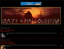 Tablet Screenshot of crazy4halloween.blogspot.com