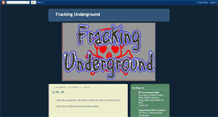 Desktop Screenshot of frackingunderground.blogspot.com