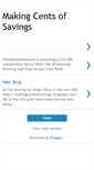 Mobile Screenshot of centsofsavings.blogspot.com
