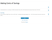 Tablet Screenshot of centsofsavings.blogspot.com