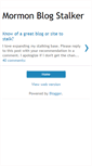 Mobile Screenshot of mormonblogstalker.blogspot.com