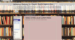Desktop Screenshot of duniabatiksuteraiza.blogspot.com