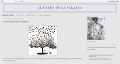 Desktop Screenshot of eldeseodelapalabra.blogspot.com