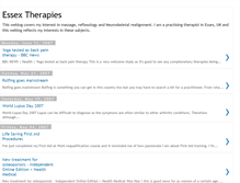 Tablet Screenshot of essextherapies.blogspot.com