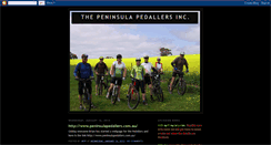 Desktop Screenshot of peninsulapedallers.blogspot.com