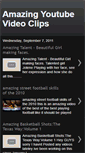 Mobile Screenshot of amazingyoutubevideoclips.blogspot.com