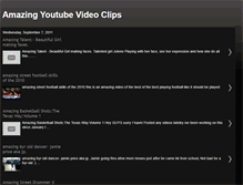 Tablet Screenshot of amazingyoutubevideoclips.blogspot.com