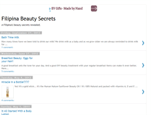 Tablet Screenshot of filipina-beauty-secret.blogspot.com