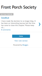 Mobile Screenshot of frontporchsociety.blogspot.com