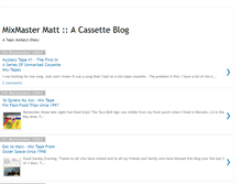 Tablet Screenshot of mixmastermatt.blogspot.com