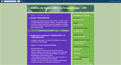 Desktop Screenshot of introduccionfonoaudiologiaunr.blogspot.com