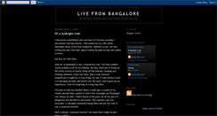 Desktop Screenshot of livefrombangalore.blogspot.com