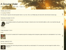 Tablet Screenshot of agrowingviolet.blogspot.com