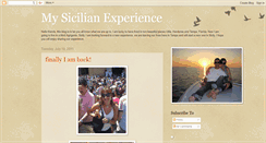 Desktop Screenshot of mysicilianexperience.blogspot.com