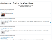 Tablet Screenshot of mittromneyroadtothewhitehouse.blogspot.com