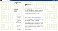 Desktop Screenshot of parkplacedeal.blogspot.com