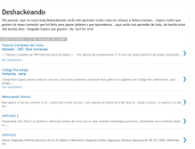 Tablet Screenshot of deshackeando1.blogspot.com