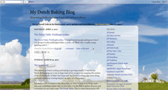 Desktop Screenshot of mydutchbakingblog.blogspot.com