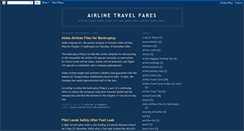 Desktop Screenshot of airlinetravelfares.blogspot.com