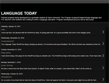 Tablet Screenshot of languagetoday.blogspot.com
