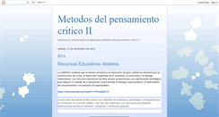 Desktop Screenshot of epo83metodosdelpensamientocriticoii.blogspot.com