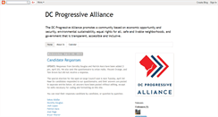 Desktop Screenshot of dcprogressivealliance.blogspot.com