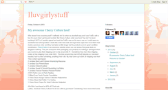 Desktop Screenshot of iluvgirlystuff.blogspot.com