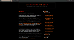 Desktop Screenshot of 365daysofthedead.blogspot.com