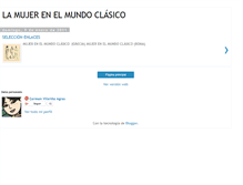 Tablet Screenshot of lamujerenelmundoclasico.blogspot.com