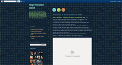 Desktop Screenshot of highheeledgeek.blogspot.com