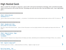 Tablet Screenshot of highheeledgeek.blogspot.com