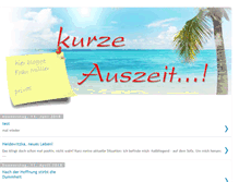 Tablet Screenshot of kurze-auszeit.blogspot.com
