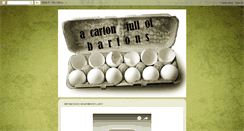 Desktop Screenshot of cartonfullofbartons.blogspot.com